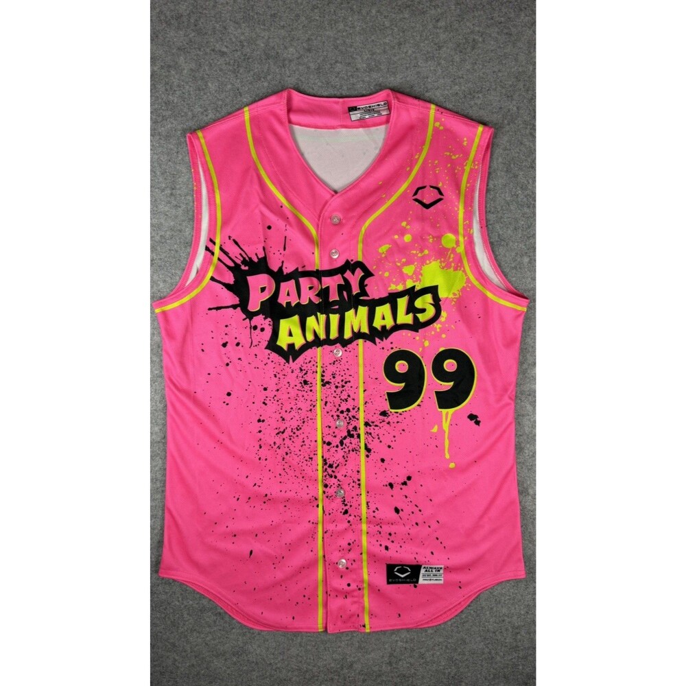 EvoShield Party Animals Jersey Pink Splatter Paint Sleeveless L #99